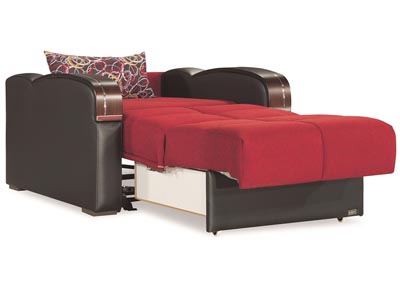 Sleep Plus Red Polyester Chair Sleeper,Ottomanson (Previously Casamode)